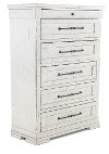 Casual Rustic Chalk White Chest of Drawers - Coming Home-2