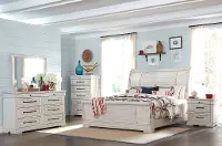 Coming Home Chalk White 4 Piece Queen Bedroom Set