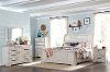 Rustic Chalk White 6 Piece King Bedroom Set - Coming Home