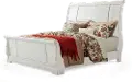 Coming Home Chalk White California King Sleigh Bed