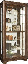 Sliding Door Glass Curio Cabinet