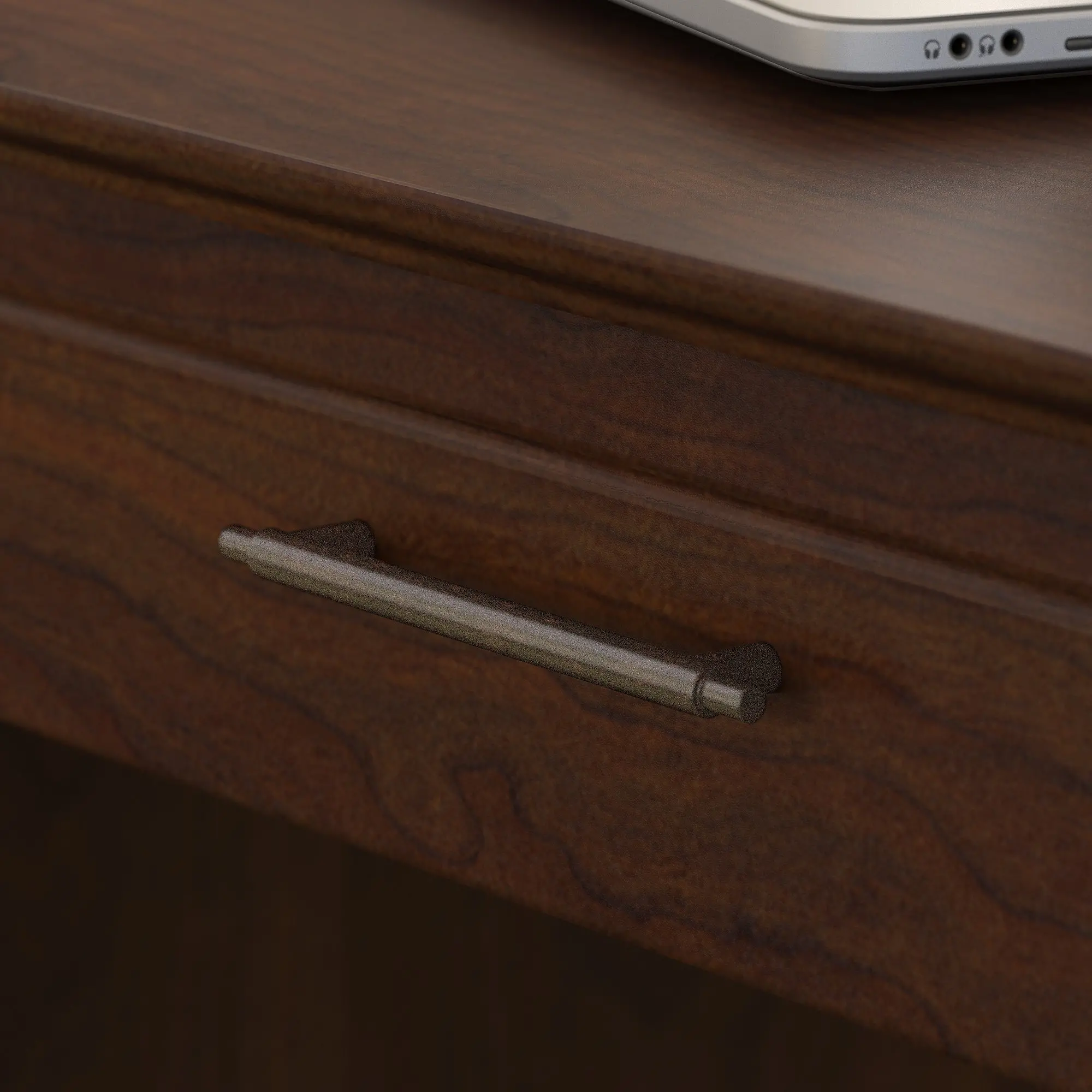KWD154BC-03 Cherry Brown Casual 54 Inch Office Desk - Key West-3