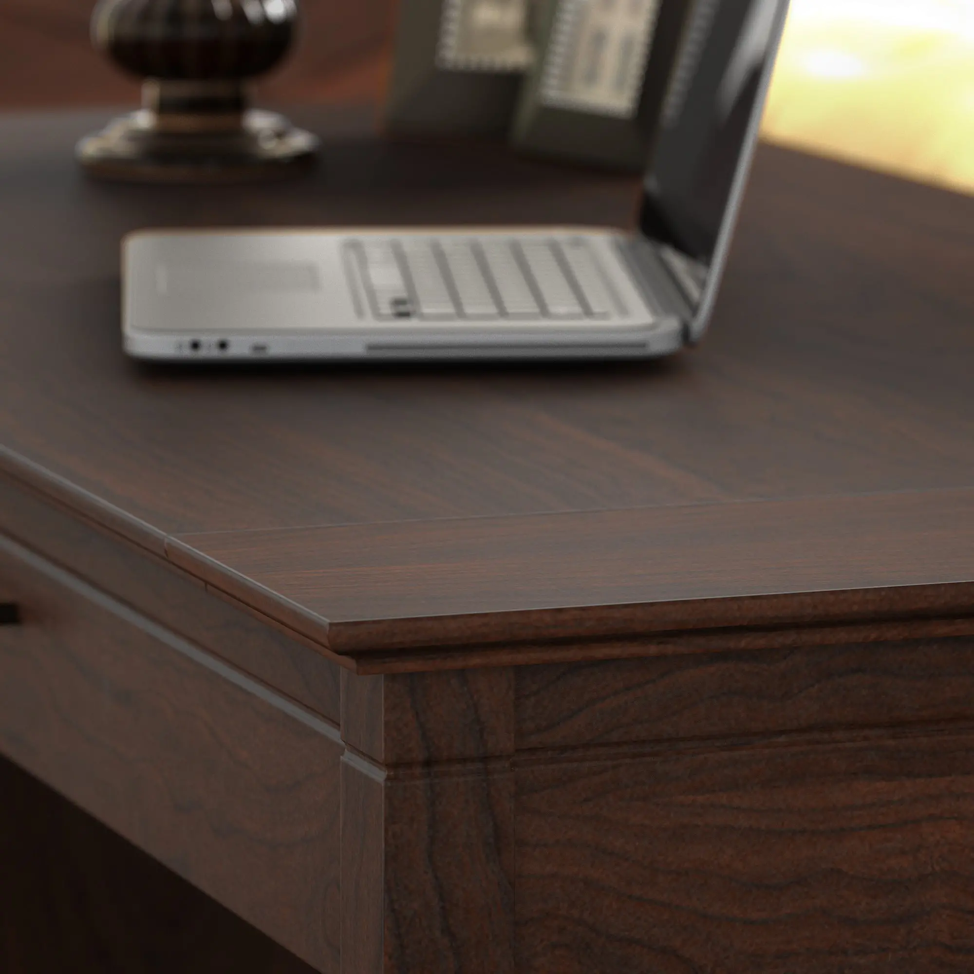 KWD154BC-03 Cherry Brown Casual 54 Inch Office Desk - Key West-5
