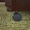 Cherry Brown 2 Drawer Wood Rolling File Cabinet - Key West-5