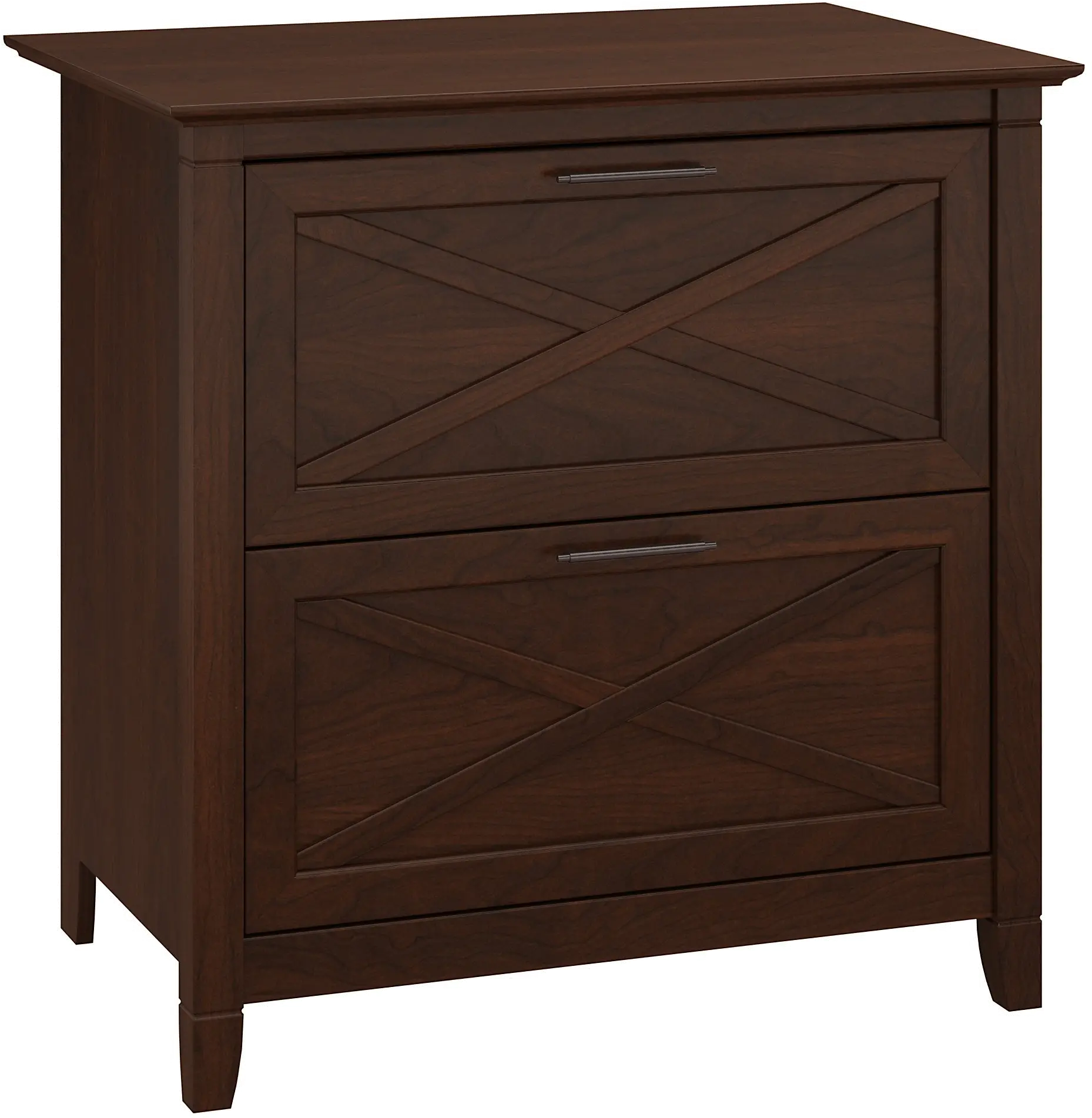 KWF130BC-03 Cherry Brown 2 Drawer Wood Lateral File Cabinet - Key West-2