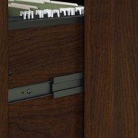 Cherry Brown 2 Drawer Wood Lateral File Cabinet - Key West-7