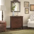 KWF130BC-03 Key West Cherry Brown 2 Drawer Wood Lateral File Cabinet - Bush Furniture