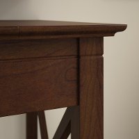 Cherry Brown Writing Desk and Rolling File Cabinet Combo - Key West-6