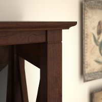 Brown Writing Desk, Lateral File Cabinet, and Bookshelf Combo - Key West-5