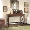 Cherry Brown 48 Inch Writing Desk with Desktop Organizer - Key West-1
