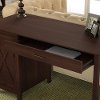 Cherry Brown Computer Desk and Rolling File Cabinet Combo - Key West-5