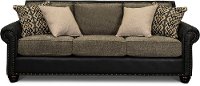 Rustic Traditional Black and Brown Sofa - Marksman