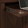 Cherry Brown Bookshelf and Laptop Storage Desk Combo - Key West-3
