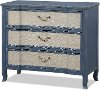 Rustic Blue and Natural Dune Bachelor's Chest - Laurel Grove