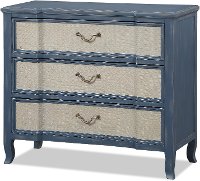 Rustic Blue and Natural Dune Bachelor's Chest - Laurel Grove