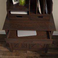 Cherry Brown Laptop Storage Desk - Key West-4