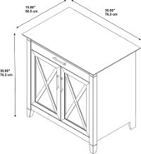Cherry Brown Laptop Storage Desk - Key West-7