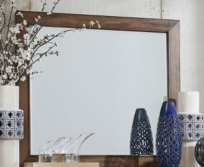 Contemporary Brown Mirror - Ventura