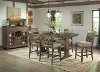 Clearance Oak 5 Piece Counter Height Dining Set - Charleston