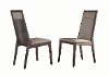 KJMM620/SIDECHAIR Clearance Contemporary Rustic Gray Upholstered Dining Chair - Matera