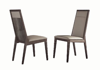 KJMM620/SIDECHAIR Contemporary Rustic Gray Upholstered Dining Chair - Matera