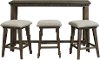 Transitional Gray 4 Piece Counter Table Set - Morrison