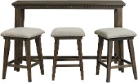 Transitional Gray 4 Piece Counter Table Set - Morrison