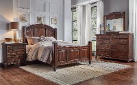 Classic Espresso Brown King Size Bed - Jamestown