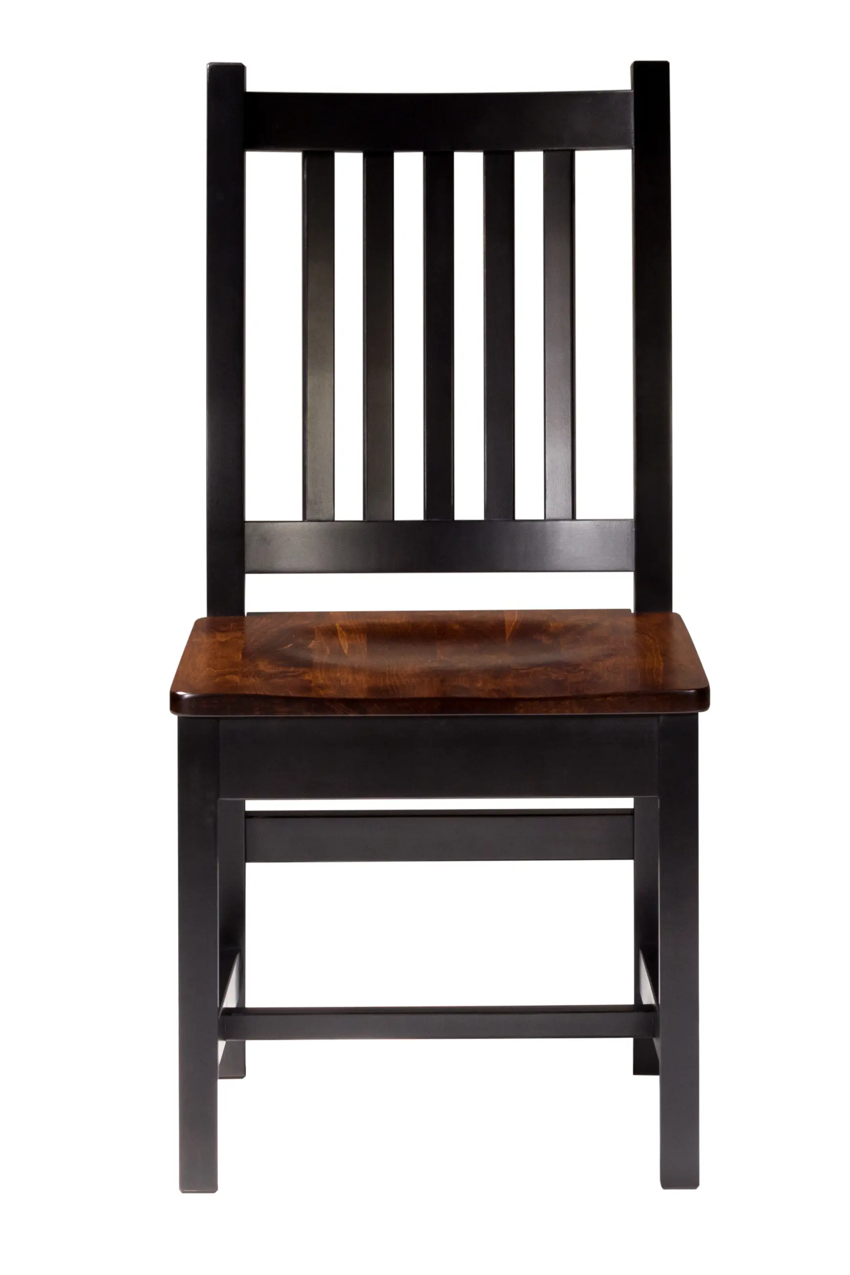 Maple Brown Two-Tone Dining Room Side Chair - Saber-1