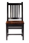 Maple Brown Two-Tone Dining Room Side Chair - Saber