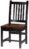 Maple Brown Two-Tone Dining Room Side Chair - Saber-3