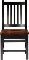 Saber Maple Brown Two-Tone Dining Room Side Chair