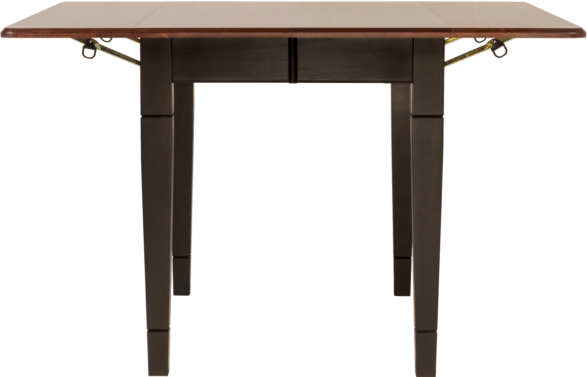 Maple and Black 5 Piece Dining Set with Slat Back Chairs - Saber-2