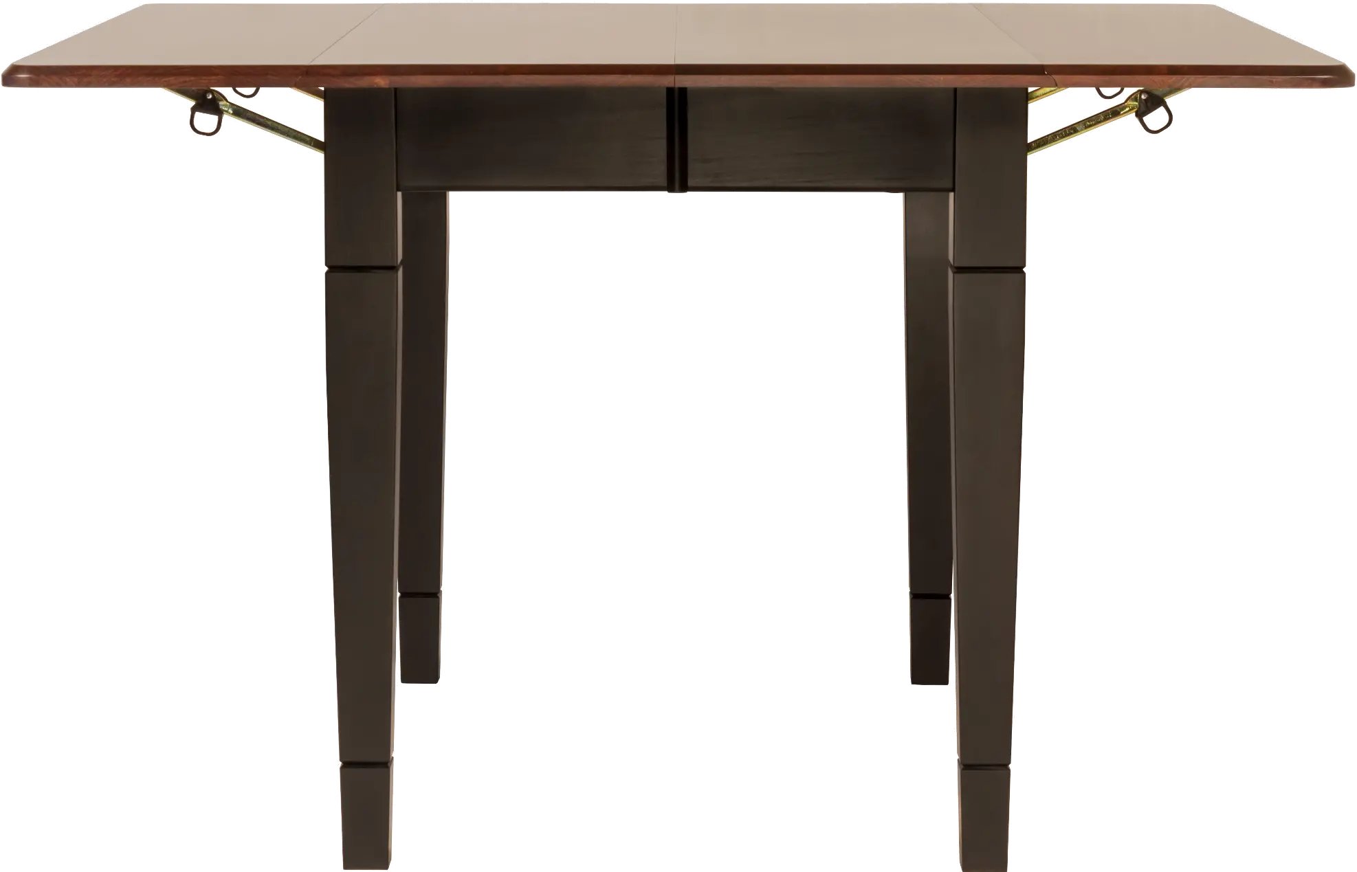 Maple and Black 5 Piece Dining Set with Slat Back Chairs - Saber-2