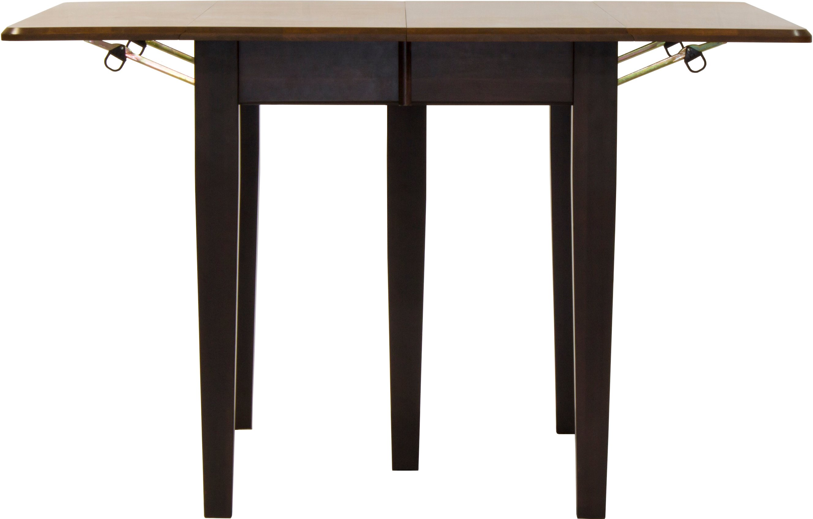 Maple and Black 5 Piece Dining Set with Slat Back Chairs - Saber-4