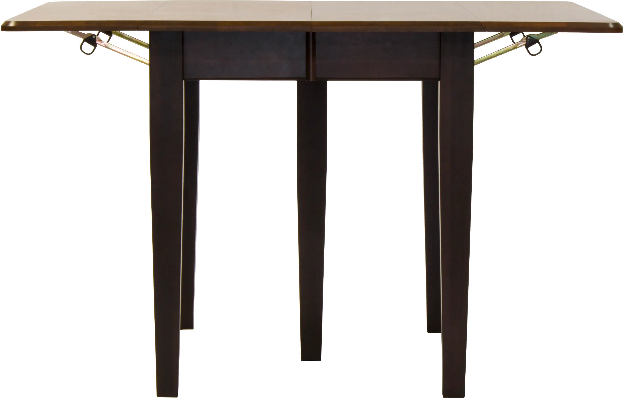 Maple and Black 5 Piece Dining Set with Slat Back Chairs - Saber-4