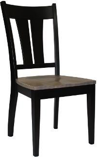 Dark Two-Tone Brown 5 Piece Dining Set - Sterling-3