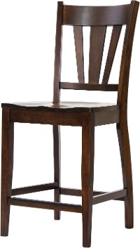 Maple Brown 5 Piece Counter Height Dining Set - Larkin-3
