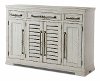 Rustic Chalk White Dining Room Buffet - Coming Home