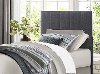 Contemporary Gray Twin Upholstered Headboard - Kelly