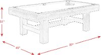 Chocolate and Bronze Pool Table - Johnathan-7