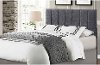 Contemporary Gray Full-Queen Upholstered Headboard - Kelly