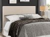 Clearance Contemporary Beige Full-Queen Upholstered Headboard - Jamee