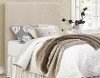 Clearance Contemporary Beige Twin Upholstered Headboard - Jamee