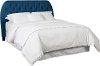 Clearance Contemporary Blue Upholstered King Headboard - Suzette