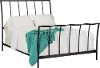 Clearance Contemporary Black Queen Metal Bed - Ellington