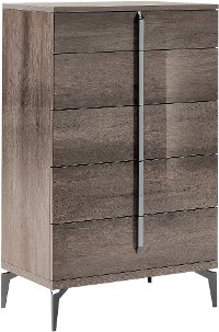 KJMM115/CHEST Modern Rustic Gray Chest of Drawers - Matera