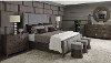 Rustic Modern Charcoal 4 Piece Queen Bedroom Set - Linea
