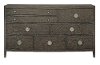 Clearance Rustic Modern Charcoal Gray Dresser - Linea