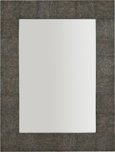 Rustic Modern Charcoal Gray Mirror - Linea